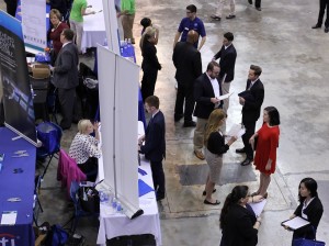Students attending the 2016 Career Fair at O'Dome