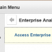 GRAPHIC: Screenshot of Enterprise Analytics Menu in myUFL