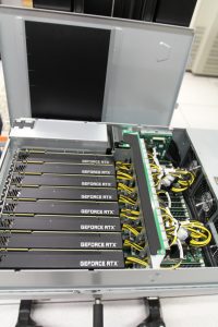 PHOTO: NVIDIA GPU installed in the UF Data Center - May 2020