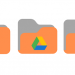 GRAPHIC: Three orange file folders, each with a UF GatorCloud service icon on them.