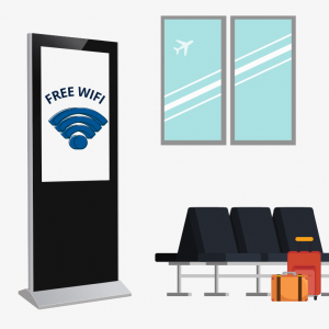 GRAPHIC: Free, public Wi-Fi sign in an airport