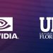 GRAPHIC: NVIDIA and UF visual, in purple and blue. University of Florida.