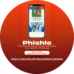 GRAPHIC: Phishle Contest - June 2022. University of Florida