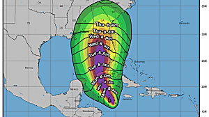 GRAPHIC: Sept. 26 Forecast Cone for Hurricane Ian