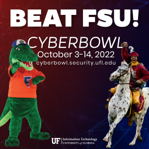 GRAPHIC: Beat FSU in the 2022 Cyber Bowl. University of Florida.